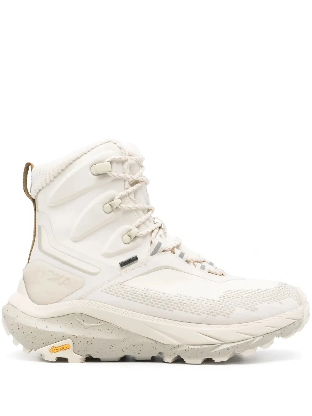 Hoka Women's Beige/Tan/Cream/Alabaster Waterproof Trail Boot kaha 2 frost gtx